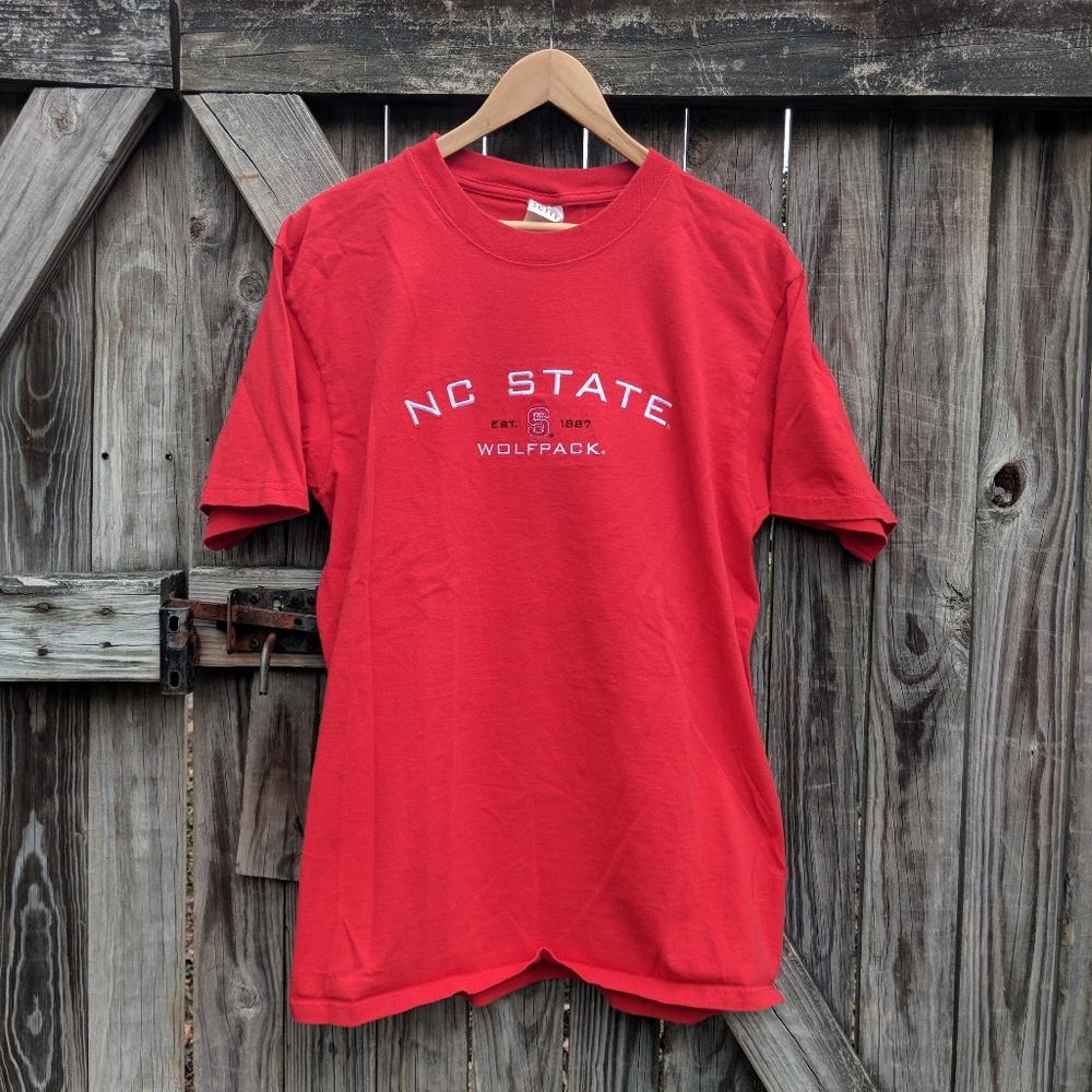 NC State All Embroidered Wolfpack Tee
